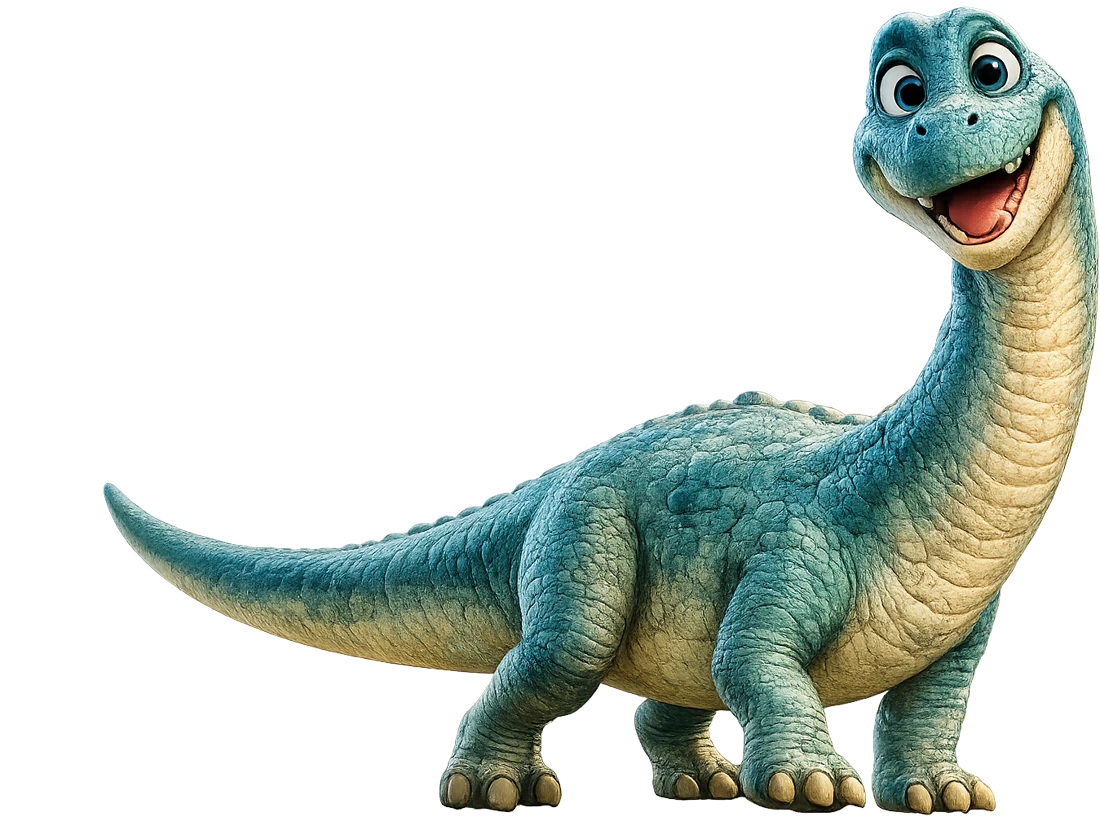 Bracha, de blauwe Brachiosaurus